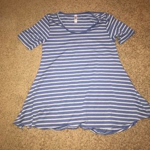LuLaRoe Striped Long Shirt
